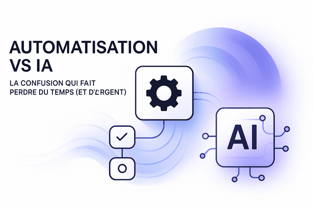 Automatisation vs IA : la confusion qui fait perdre du temps (et de l'argent)